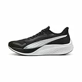 PUMA Unisex Pounce LITE Straßen-Laufschuh, Black White, 43 EU