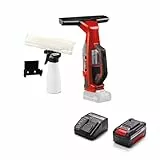 Einhell Akku-Fensterreiniger BRILLIANTO Power X-Change (18 V, 28 cm lange Saugdüse, streifenfreie Reinigung, inkl. Sprühflasche mit Mikrofasertuch, 4,0 Ah Akku und Ladegerät)