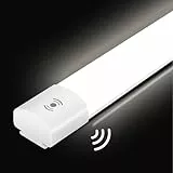 IEGLED LED Feuchtraumleuchte mit Bewegungsmelder 120CM, 36W 4000LM LED Deckenlampe mit Bewegungsmelder, 4000K Deckenleuchte mit Bewegungsmelder IP65, Röhre als Kellerlampe, Werkstatt Lampe
