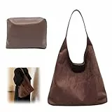 HASAIKA® Arbeitstasche aus Wildleder, Groß Handtasche, Damen-Groß-Henkeltaschen-Tasche, Tote Bag mit Verstellbarer Gurt, Wird mit einer kleinen Brieftasche geliefert