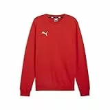 Puma Herren Teamgoal Casuals Sweatshirt Mit Rundhalsausschnitt Strickpullover, Puma Red-Puma White, L EU