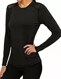 Gyabnw Sportshirt Damen Langarm Sport Tshirt Laufshirt Locker Oberteile Yoga Shirt Funktionsshirt Wandershirt Fitness
