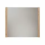 trendteam smart living - Dakota - Garderobenspiegel - Weiß/Eiche - Wandspiegel mit vollständiger Spiegelfläche - (BxHxT) 78 x 69 x 4 cm - für Flur, Wohnzimmer oder Badezimmer