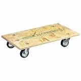 WAGNER Transportroller Transporthilfe 1140 I Möbelroller aus OSB I 57,5 x 30 x 12 cm, Tragkraft 250 kg I Rollbrett I Umzugsroller Vollgummirollen I Lastenroller Aufhängeloch I FSC® I Made in DE