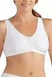 Amoena Damen Frances Freizeit Frontverschluss BH, weiß, Large (E/F)