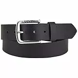 Levi's Herren Seine Gürtel, Schwarz (Noir Regular Black), (Herstellergröße: 110)