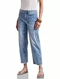 Street One Damen A379179 Straight Leg Jeans, Light Blue Washed, 30