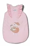BABY born rosa Puppenschlafsack mit Rüschen und Klettverschluss für 36cm und 43 cm große Puppen geeignet, 837924 Zapf Creation