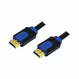 LogiLink CHB1102 - HDMI High Speed mit Ethernet (v1.4) Kabel, 2x 19-pin Stecker (Gold), schwarzes Kabel, 2m, Retail Colour Box