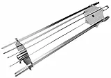 Grillfürst Universal Grillrondell - Schaschlik-Set für Drehspieß und Rotisserie, inkl. 6 Spieße für Schaschlik, Gyros oder Kebab, Gesamtlänge: 45 cm