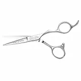 Olivia Garden SilkCut Pro Schere, 12,7 cm, ultrascharfe, konvexe Stahlklingen, schlankes Design, Scherenhülse im Lieferumfang enthalten