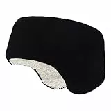 Sport Stirnband Winter für Damen und Herren - Ohrenwärmer Stirnbänder Dehnbar Sport Ohrenschützer Elastisch Thermal Headband für Laufen, Joggen, Fahrrad und Motorrad Fahren (Schwarz)