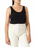 VERO MODA Damen VMMAXI My Soft UU Tank NOOS Top, Schwarz (Black), 38 (Herstellergröße: M)