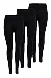 ONLY Damen Onllive Love Leggings 3-Pack, Black/Black/Black, XXL