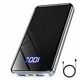 Power Bank,26800mAh Powerbank USB-C 25.5W Große Kapazität Tragbarer Externer HandyAkkus,Taschenlampe,3 in 1 Cable,Akku-Pack für iPhone 17 16 Pro Max 15 14 13 12 Galaxy S25 Edge,für Reisen, Camping
