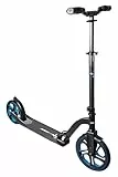 muuwmi Aluminium Scooter Pro – Tretroller, 250/215 mm, ABEC 7, GS-geprüft, höhenverstellbar, blau
