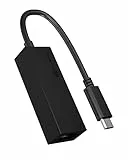 ICY BOX USB-C auf Ethernet Adapter mit bis zu 1 Gbps (USB-C auf RJ45 LAN Adapter, Thunderbolt 3) kompatibel für Type-C Geräte inklusive MacBook Pro, iPad Pro 2018 und viele mehr, 60826