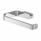 Lenz Toilettenpapierhalter Aura in Chrom – Ohne Deckel – Wandmontage inkl. Befestigungsmaterial – Pflegeleichte Oberfläche & hochwertige Verarbeitung – 3403702