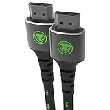 snakebyte HDMI Cable SX Pro - 2.1 HDMI-Kabel, unterstützt 4K@144Hz, 8K@60Hz, robustes Mesh-Kabel für Xbox S|X, PS5, Gaming-PC, 2 Meter Kabellänge