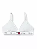 Tommy Jeans Damen Triangel BH Padded Stretch, Grau (Ice Grey Heather), XL