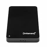 Intenso 6023580 Memory Drive 2TB Externe Festplatte inklusive Tasche, 6,4 cm (2,5 Zoll), 5400rpm, 8MB Cache, USB 3.0) schwarz
