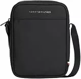 Tommy Hilfiger Herren Crossbody Bag Tasche Repreve Mini Reporter mit Reißverschluss, Schwarz (Black), Einheitsgröße
