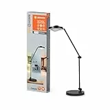 LEDVANCE SUN@HOME PANAN DESK DISC Schreibtischleuchte, weiß, 15W, 1200lm, regulierbares Weißlicht (2200K bis 5000K), stufenlos steuerbar, dimmbar, passt das Licht automatisch dem Biorhythmus an, IP20