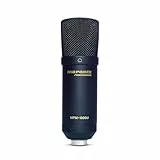 Marantz Professional MPM1000U USB-Kondensatormikrofon für Gaming, Streaming und Podcasting - Integriertes Audiointerface, Desktop-Stativ, Plug-und-Play, Schwarz