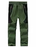 HFDWYJ Winterhose Softshellhose Kinder Mit Fleecefutter wasserdichte Outdoor Hose Warm Skihose Wanderhose Jungen