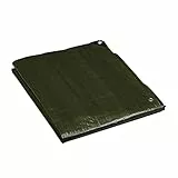 Relaxdays Abdeckplane 120g/m², 4 x 6 m, Gewebeplane mit Ösen, wasserdicht, reißfest, UV-stabilisiert, Plane Garten, grün