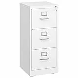 YITAHOME Aktenschrank Abschließbar, Metall Aktenschränke mit 3 Schubladen für A4, Legal, Letter, Anti-Kippen Büroschrank mit Cue-Kartenschlitz für Home-Office, Weiß, 45.8 x 45 x 103cm