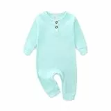 KIDDLETOWN Baby Schlafanzug, Schlafstrampler, Pyjama, Strampler für Neugeborene, Baumwolle, Langarm Schlafoverall für Mädchen und Jungen