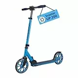 HUDORA Scooter Up 200 - Geräuscharmer Aluminium-Roller für bis zu 100kg - Höhenverstellbarer & zusammenklappbarer Tretroller - Ruckelfreier Kick-Scooter für Kinder/Jugendliche & Erwachsene