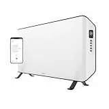 Duux Edge Smart Elektroheizung Energiesparend 2000w - Elektro Konvektor Heizung - Elektro Heizkörper Badezimmer - Heizlüfter mit Thermostat - Elektrische Heizgeräte für Räume bis zu 30m² - Weiß