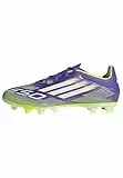 Adidas Unisex F50 Club Firm Ground/Multi Ground Football Boots, Purple Rush/Cloud White/Lucid Lemon, 42 2/3 EU