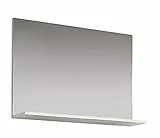 trendteam smart living - Amanda - Wandspiegel - Weiß - Garderobenspiegel mit 1 Konstruktionsboden - (BxHxT) 91 x 60 x 14 cm - Für Flur, Wohnzimmer oder Badezimmer