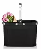 Diurwur® Tragekorb Faltbar Groß Einkaufskorb Picknickkorb mit Gepolsterten Griffen Praktischer Klappkorb Einkaufstasche mit Alurahmen Stabiler Korb 30L - ideal für Reisen/Picknick/Einkaufen/Geschenk
