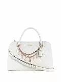GUESS Handtasche Umhängetasche Libby Two Compartment Tote Cream White creme