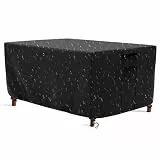 QZMVER Abdeckhauben für Möbelsets,Abdeckung für Gartenmöbel Wasserdichtes,Schutzhüllen Für Garten Tisch und Stühle Sitzgruppe,Anti-UV Abdeckplane Gartenmöbel Staubdicht Outdoor-(150x90x74cm)