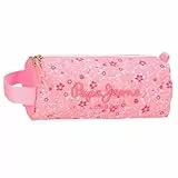 Pepe Jeans Alenka Federmäppchen, rund, Rosa, 22 x 8,5 x 8 cm, Polyester, 1,86 l von Joumma Bags, Rosa, Talla única, Rundes Federmäppchen