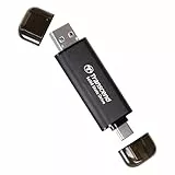 Transcend ESD310 256GB Dual USB-C/A External SSD 1050MB/s Ultra-Fast Drive for iPhone 17/16/15, MacBook, iPad & PC | Fast File Transfer TS256GESD310C