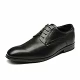Bruno Marc Herren Anzugschuhe Schnürhalbschuhe Klassischer Business Derby Oxford Hochzeit Schuhe Schnürschuh,Size 45,Schwarz,SBOX229M-E