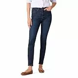 Amazon Essentials Damen Skinny-Jeans Hoher Bund - Auslaufmodell, Dunkle Waschung, 44 Lang