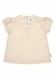 Sterntaler Kurzarmshirt Leinenoptik - Mädchen Shirt aus Baumwolle - Blusen Shirt mit Rundhals, Puffärmeln und Raffung am Ausschnitt - Baby und Kinder Sommer Bekleidung - zartrosa, Größe 74