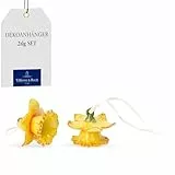 Villeroy und Boch Mini Flower Bells Osterglocken, 2er Set, 4 cm, Porzellan, Gelb, Blumen