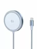 UGREEN MagFlow Magnetisches Wireless Charger 25W, Qi2 zertifizierte Kabelloses Ladepad kompatibel mit MagSafe für iPhone 17/16 Serie & AirPods, mit 1.5m geflochtenem Kabel