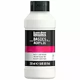 Liquitex 1041005 Basics Acrylfarbe Flüssiges Mattes Medium für Acrylfarben, verleiht Farben eine matte Oberfläche und reduziert den Glanz, macht Acrylfarbe transparenter, flüssig - 250ml Flasche