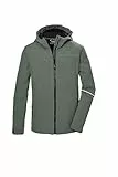 killtec Jungen Softshelljacke/Outdoorjacke mit Kapuze KOS 143 BYS SFTSHLL JCKT, oliv, 164, 43255-000
