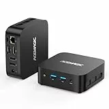 ACEMAGIC V1 Mini PC Intel Alder Lake-Ν95(4C/4T, bis zu 3,4 GHz), 16GB DDR4 512GB M.2 SSD Micro Computer Desktop PC, Gigabit Ethernet/WiFi 5/BT4.2/4K@60Hz Mini Computer Büro/Schule