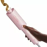 TYMO CURLPRO Lockenstab Automatisch - Hitzeschutz Beach Waves Lockenstäbe 25mm mit 3 Temperaturstufen, 160-210℃, Automatischer Rotierender Lockenstab für Große und Kleine Locken, Rosa